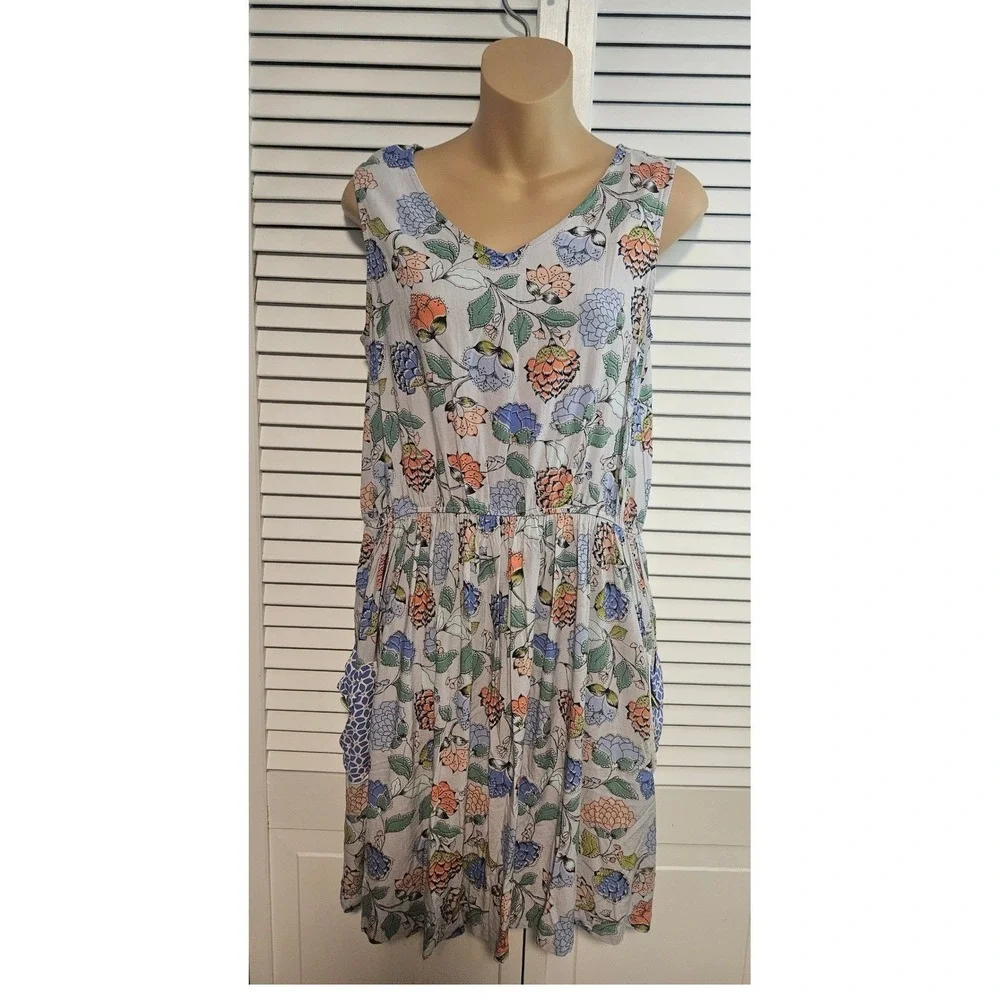 Matilda Jane Womens Floral Sleeveless Midi Dress size medium